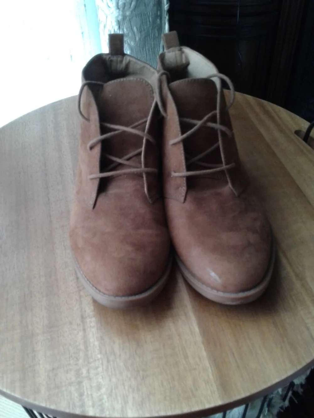Franco Sarto Men's Brown Suede Chukka Boots